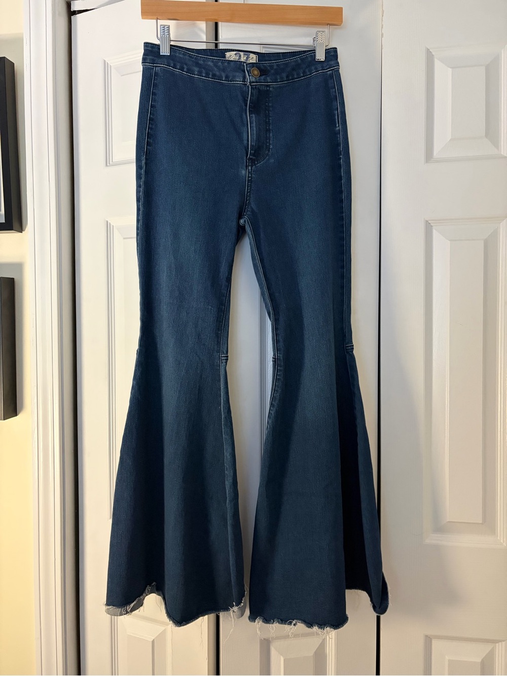 Free People We The Free Just Float On Flare Jeans Indigo/Dark Blue- 27 SHORT